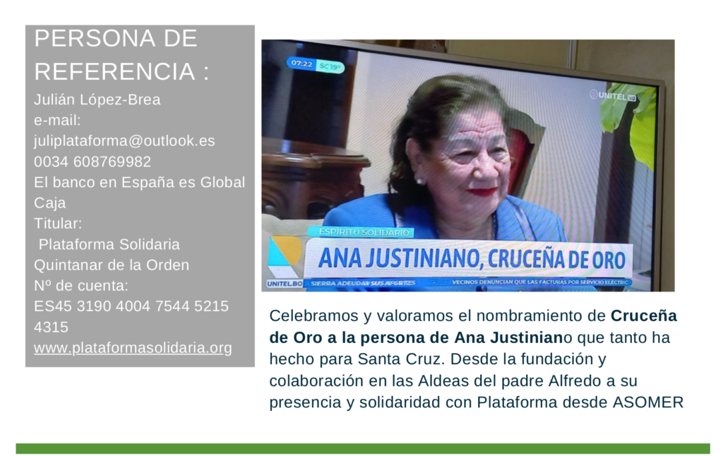 14-BOLETIN.-2024-10-OCTUBRE-ANA-JUSTINIANO-CRUCENA-DE-ORO-1024x646 Boletín de Plataforma Solidaria, octubre 2024